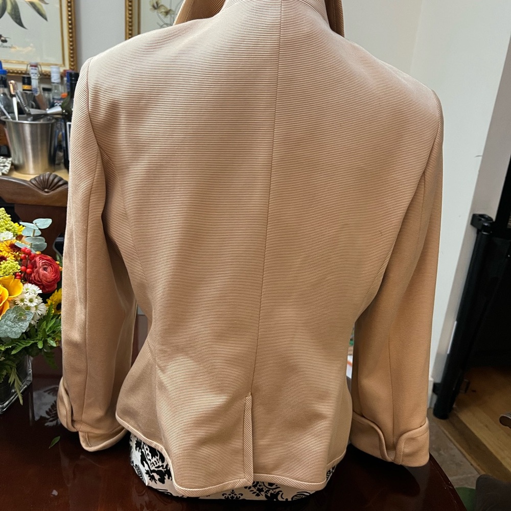 Talbots satin Beige Double-Breasted jacket - Picture 6 of 7